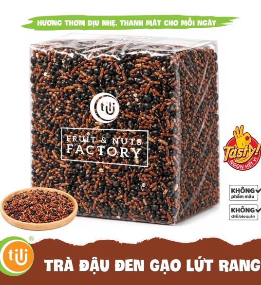 Trà Đậu Đen Gạo Lứt Rang Tili 680 gr 