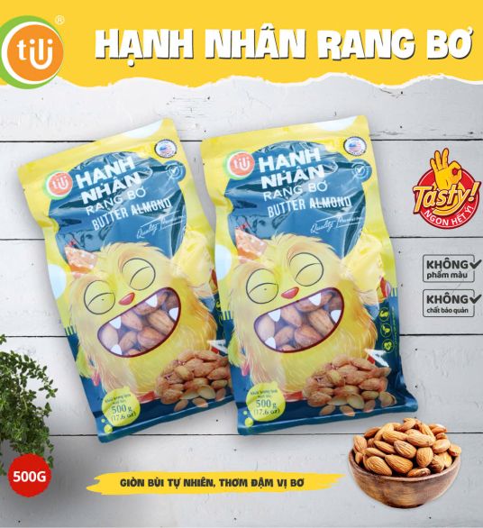 HẠNH NHÂN RANG BƠ TILI 500G