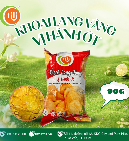 Snack khoai lang sấy hành ớt 90g