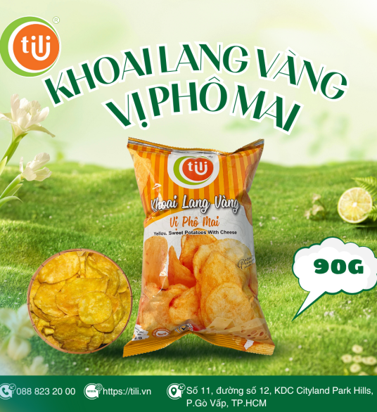 Snack khoai lang sấy phô mai 90g