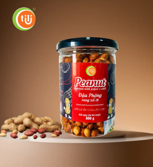 Đậu phộng rang tỏi ớt 300gr