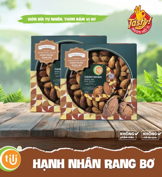HẠT HẠNH NHÂN RANG BƠ (HỘP)