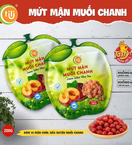 MỨT MẬN MUỐI CHANH TILI